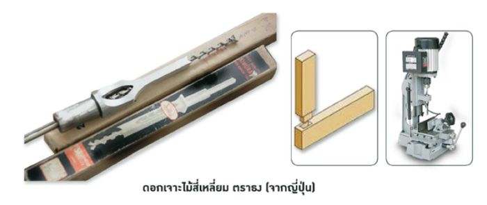 bigwoodSquareDrill-ดอกเจาะไม้สี่เหลี่ยม ตราธง จากประเทศญี่ปุ่น