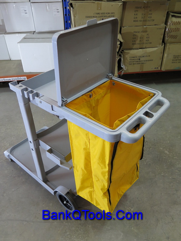 รถเข็นพลาสติก สำหรับใส่อุปกรณ์ทำความสะอาด Cleanatic C7001 03