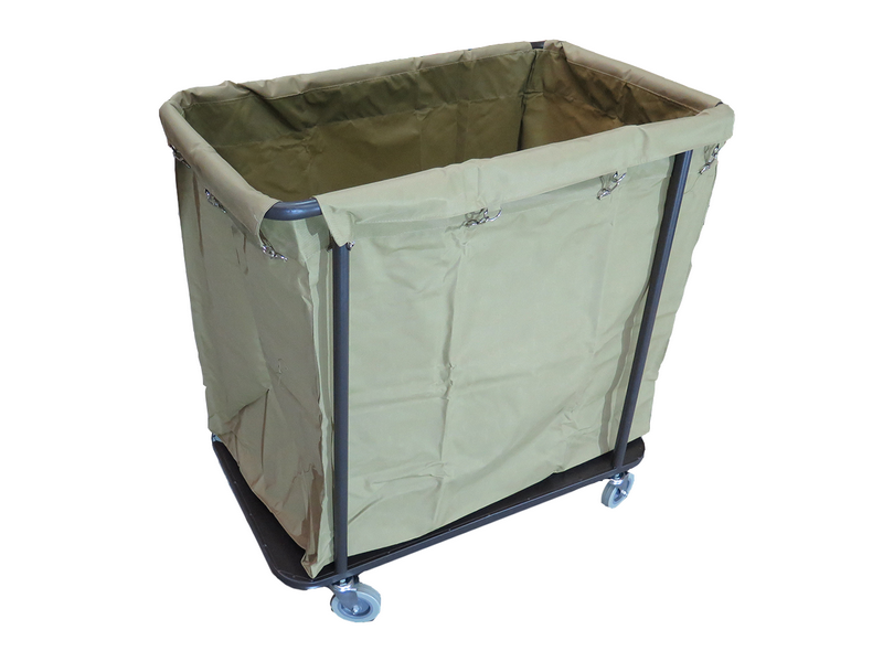 รถเข็นผ้า โครงเหล็ก สำหรับใส่ผ้านำไปซัก Cleanatic C-7002
