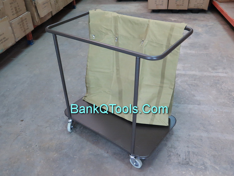 รถเข็นผ้า โครงเหล็ก สำหรับใส่ผ้านำไปซัก Cleanatic C-7002-06
