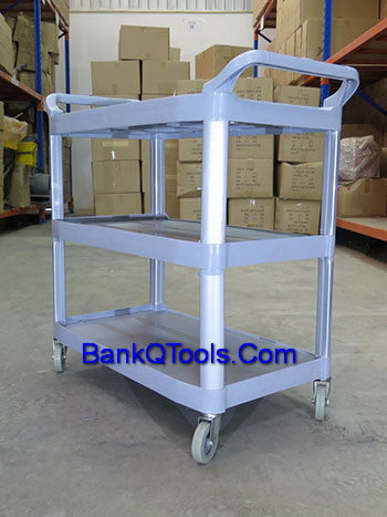 รถเข็นบริการเสิร์ฟพลาสติก Cleanatic C-7006-02