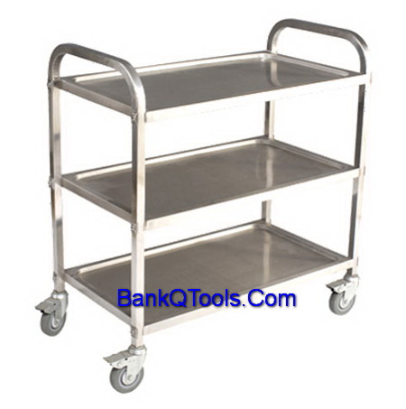 รถเข็นบริการเสิร์ฟสแตนเลส Cleanatic C-7007-01