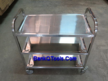 รถเข็นบริการเสิร์ฟสแตนเลส Cleanatic C-7007-02
