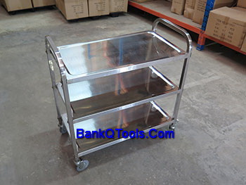 รถเข็นบริการเสิร์ฟสแตนเลส Cleanatic C-7007- 04