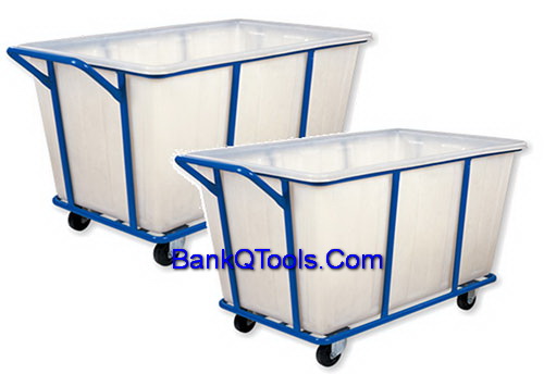 รถเข็นพลาสติก โครงเหล็ก สำหรับใส่ผ้านำไปซัก Cleanatic C-7014 / C-7015  01