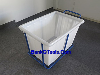รถเข็นพลาสติก โครงเหล็ก สำหรับใส่ผ้านำไปซัก Cleanatic C-7014 / C-7015 -05