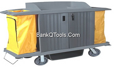 รถเข็นเมทพลาสติก แบบมีประตู Cleanatic C-7019 -01
