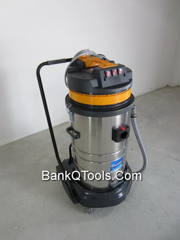 เครื่องดูดฝุ่น-ดูดน้ำ ขนาด 80 ลิตร แบบ 3 มอเตอร์ Cleanatic รุ่น C8007