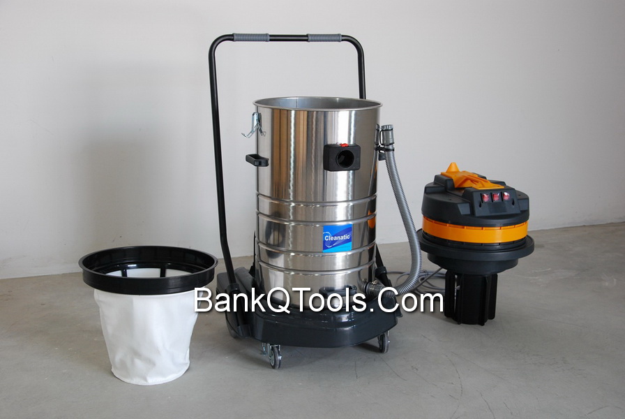 เครื่องดูดฝุ่น-ดูดน้ำ ขนาด 80 ลิตร แบบ 3 มอเตอร์  Cleanatic รุ่น C8007 