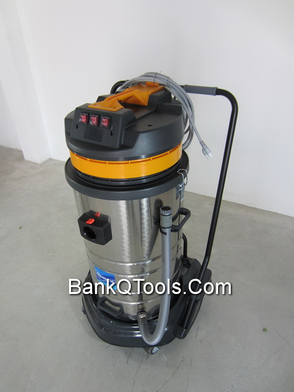 เครื่องดูดฝุ่น-ดูดน้ำ ขนาด 80 ลิตร แบบ 3 มอเตอร์ Cleanatic รุ่น C8007