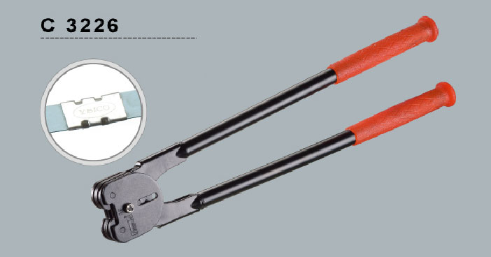 คีมย้ำกิ๊บเหล็กพืด (Manual sealer steel strapping) รุ่น C3226 สำหรับงานหนัก